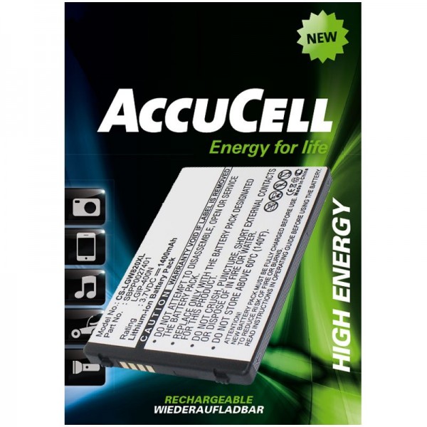 AccuCell Li-Ion Ersatz-Akku passend für LG Ally VS740, Etna, eXpo GW820