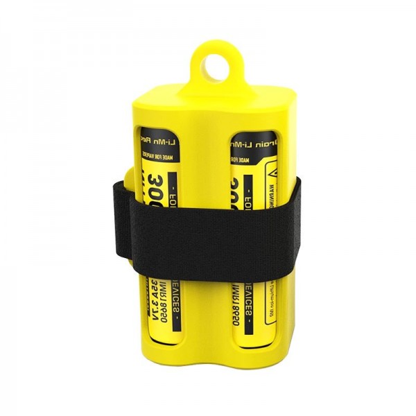 Batteriemagazin NBM40 Gelb für 1-4 Li-Ion 18650 Akkus oder E-Liquid-Fläschen und Verdampfer