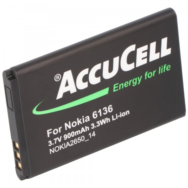 AccuCell Akku passend für Nokia 6131, BL-4C