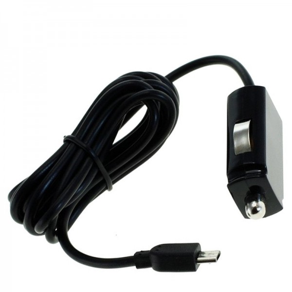 12 Volt KFZ-Ladekabel mit Micro-USB Stecker, Ladestrom bis zu 2,1A