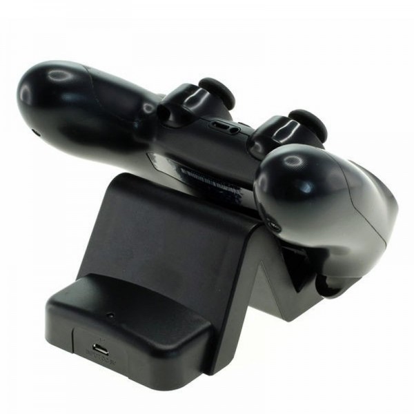 Ladegerät passend für den Sony PS4 Controller, Dockingstation schwarz