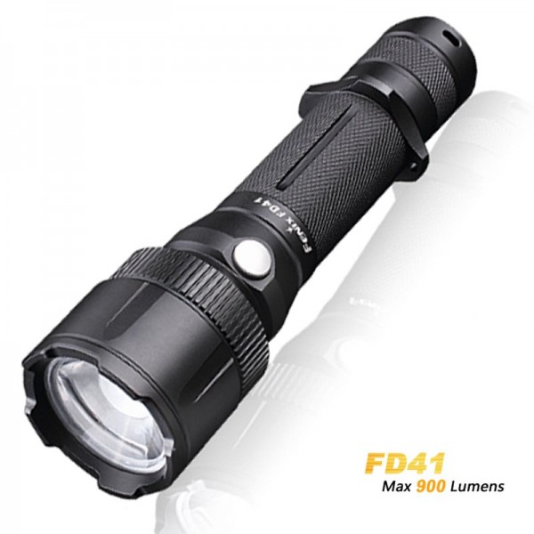 Fenix FD41 Cree XP-L HI LED LED-Taschenlampe 360 Grad fokussierbar inklusive 2600mAh Li-Ion Akku USB