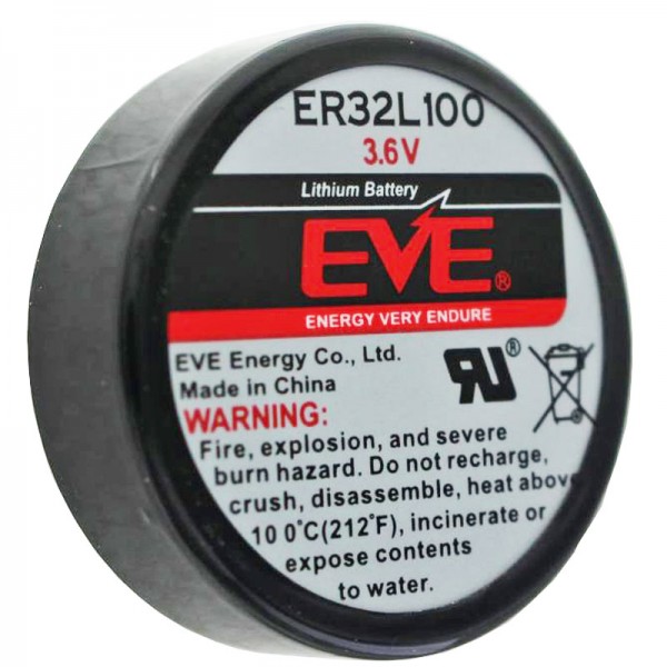 EVE ER32L100 Lithium Batterie 1/6 D Mono 3,6 Volt 1700mAh, 3er Print, E.V.E. ER32L100 1/6D 3,6V
