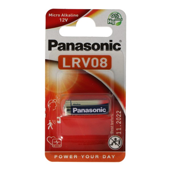 Panasonic LRV08L/1BE Micro Alkaline Batterie Panasonic Alkaline LRV08, MN21, V23GA, GP23A