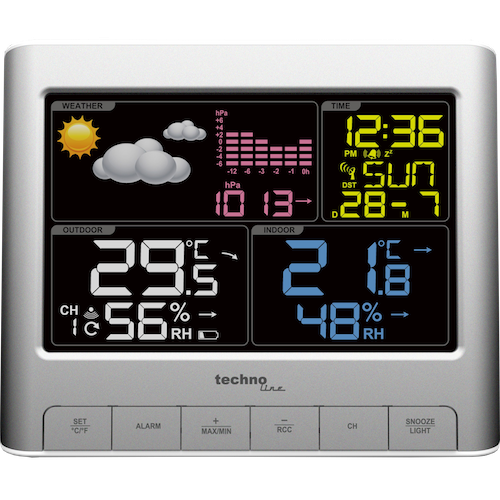 WS 6449 - Moderne Wetterstation mit farbigem Display
