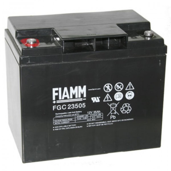 Fiamm FGC23505 Cyclic Blei Akku mit M5 versenkter Schraubanschluss 12V, 35000mAh