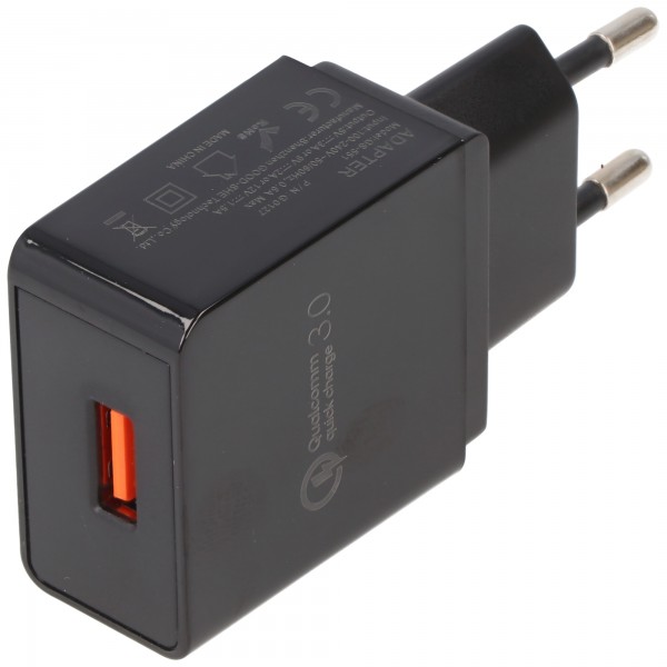 Nitecore Quick Charge 3.0 USB-Ladegerät max. 3A Ladestrom, Netzteil 230V