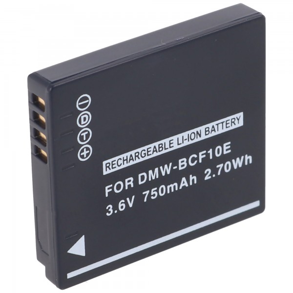 Akku passend für den Panasonic DMW-BCF10, DMW-BCF10E, BCF-10, CGA-S/106C, , CGA-S106C Akku Li-Ion