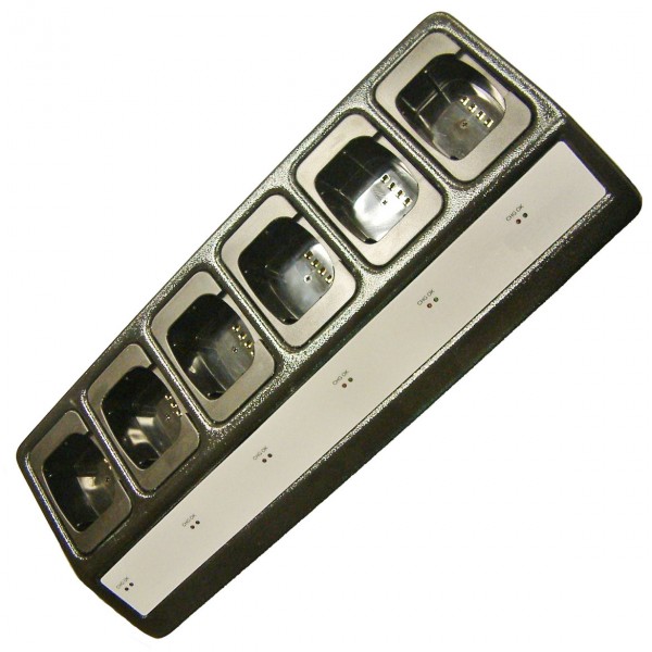Ladegerät 6-fach passend für Motorola CP040, 080, 140, 150, 160, 180, 200, EP450, GP3188, 3688, PR400