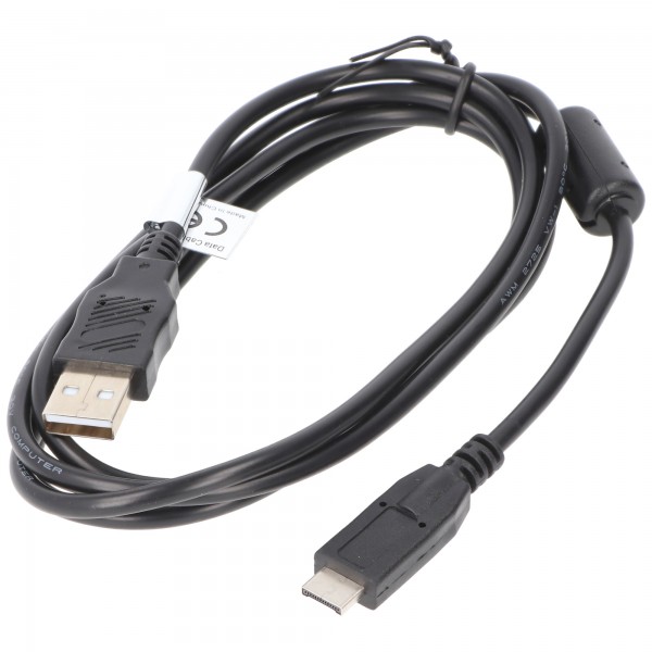 USB-Verbindungskabel passend für die Panasonic Lumix DMC-FT1, DMC-FT2, DMC-FZ38, DMC-GH1, DMC-TZ6, DMC-TZ7, DMC-TZ10